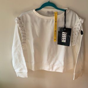 MONCLER GENIUS
6 Moncler Noir Kei Ninomiya White Lace-Up Sweatshirt